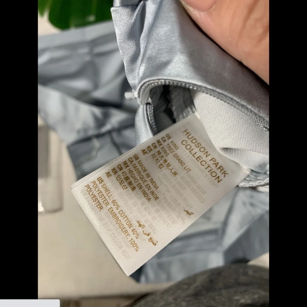 NIB [ 1 King ] Sham‎ for Hudson Park Embroidered Tile
